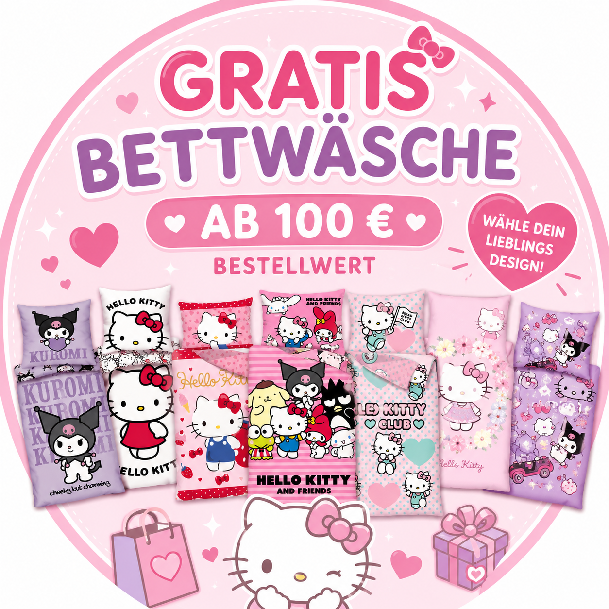 🎀 Gratis Bettwäsche ab 100 € Bestellwert
